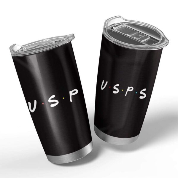 Gearhumans Gearhuman 3D USPS Custom Design Vacuum Insulated Glitter Tumbler GH210521 Glitter Tumbler