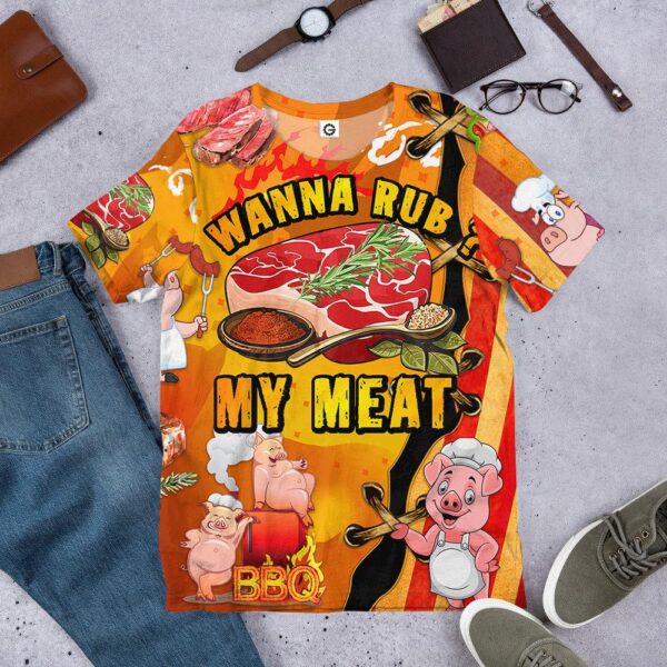 Gearhumans Gearhuman 3D Wanna Rub My Meat Tshirt Hoodie Apparel GB17037 3D Apparel