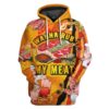 Gearhumans Gearhuman 3D Wanna Rub My Meat Tshirt Hoodie Apparel GB17037 3D Apparel Hoodie S
