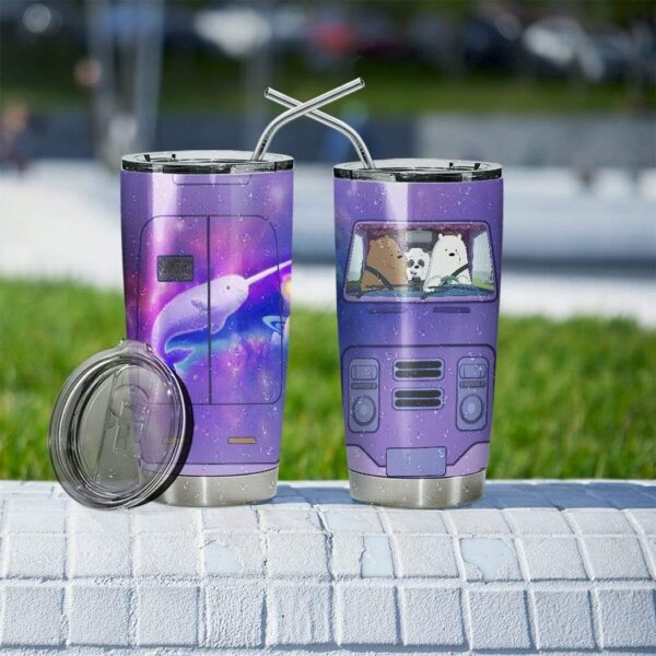 Gearhumans Gearhuman 3D We Bare Bears Custom Design Vacuum Insulated Tumbler GV05082 Tumbler