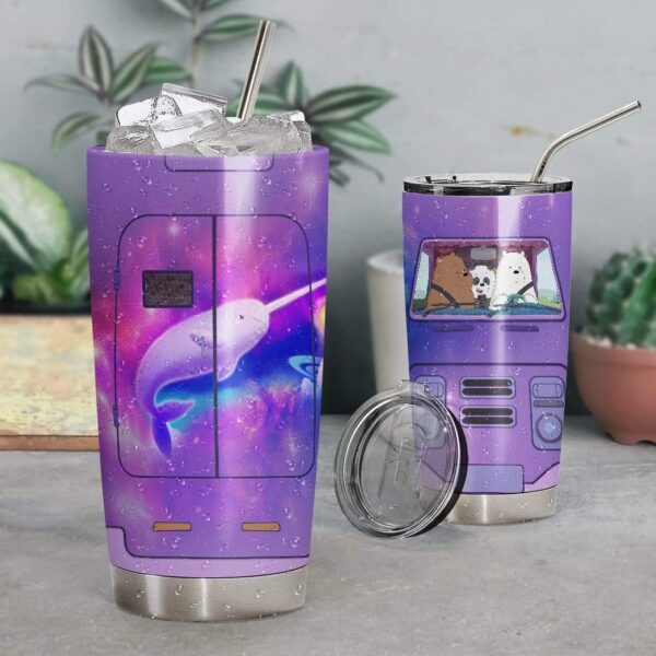 Gearhumans Gearhuman 3D We Bare Bears Custom Design Vacuum Insulated Tumbler GV05082 Tumbler