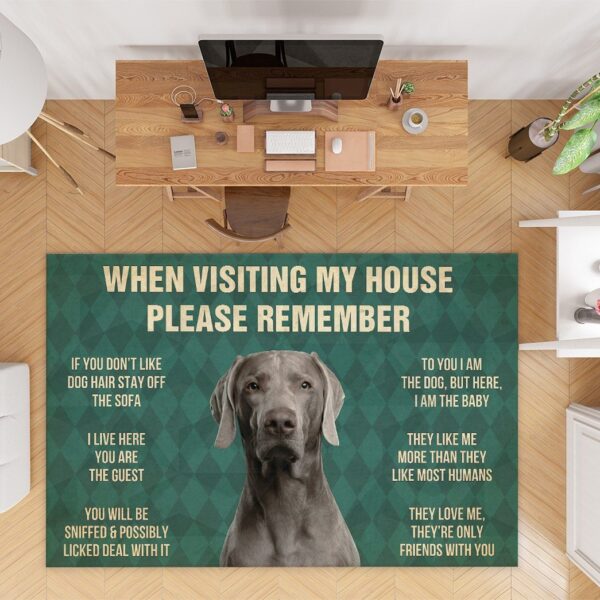 Gearhumans Gearhuman 3D Weimaraner Dog Carpet GV240319 Square Carpet