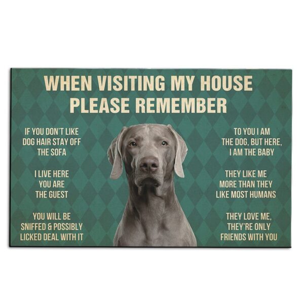 Gearhumans Gearhuman 3D Weimaraner Dog Carpet GV240319 Square Carpet Carpet S