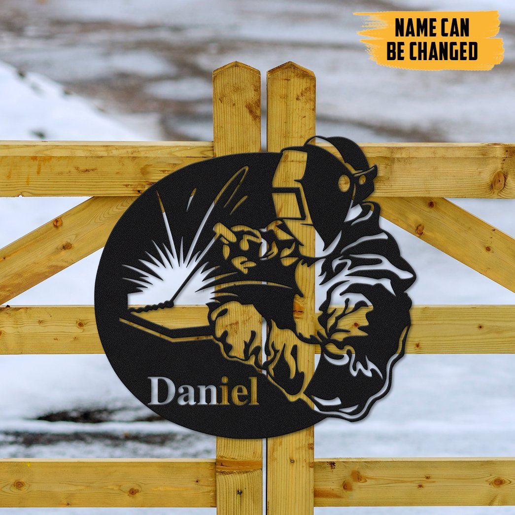 Gearhumans Gearhuman 3D Welder Custom Name Metal Carving Sign GB15032 Metal Sign