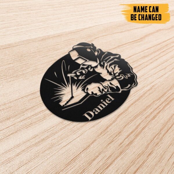 Gearhumans Gearhuman 3D Welder Custom Name Metal Carving Sign GB15032 Metal Sign