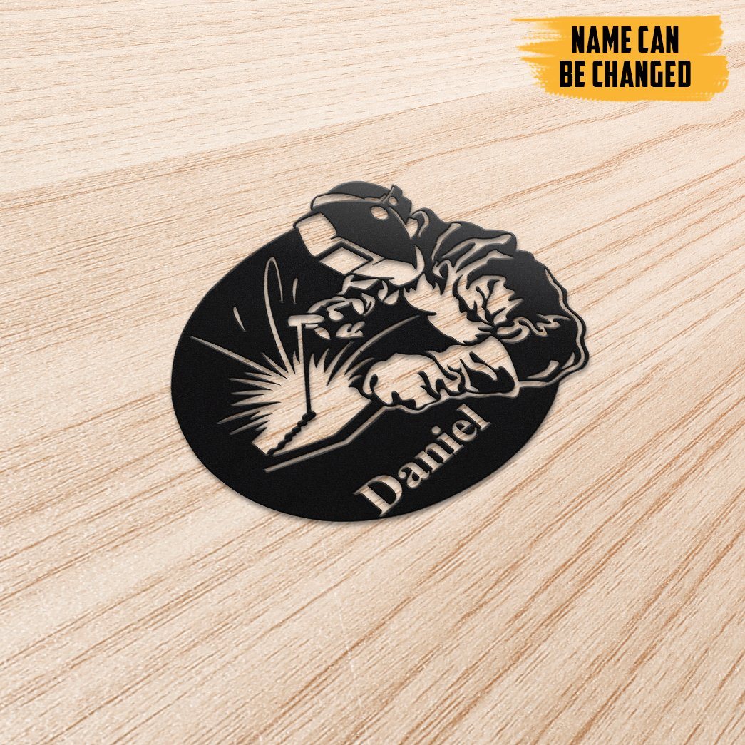 Gearhumans Gearhuman 3D Welder Custom Name Metal Carving Sign GB15032 Metal Sign