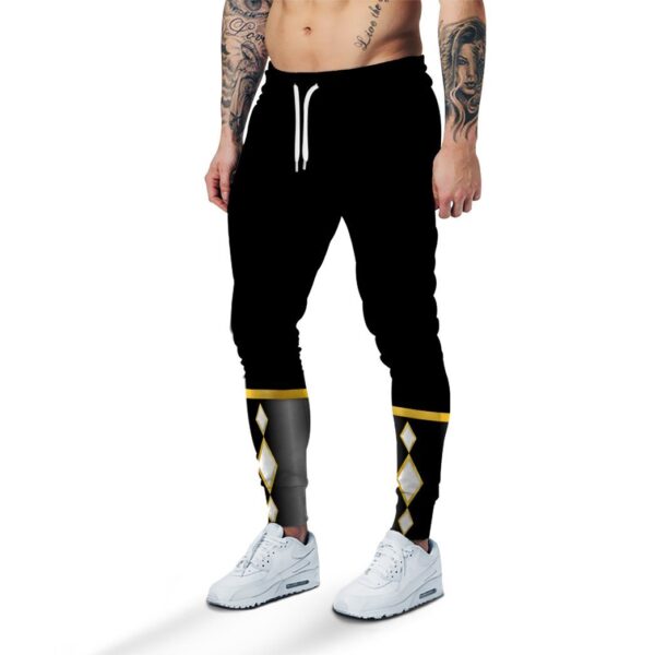 Gearhumans Gearhuman 3D White Ninja Mighty Morphin Power Rangers Custom Sweatpants Apparel GJ240314 Sweatpants Sweatpants S