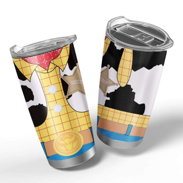 Gearhumans Gearhuman 3D Woody Toy Story Glitter Custom Design Vacuum Insulated Tumbler GL18055 Tumbler