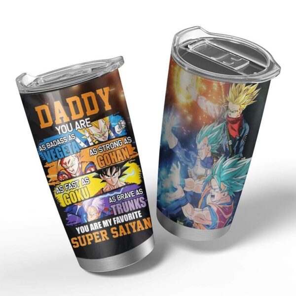 Gearhumans Gearhuman 3D You Are My Favourite Super Saiyan Custom Design Vacuum Insulated Glitter Tumbler GH250519 Glitter Tumbler