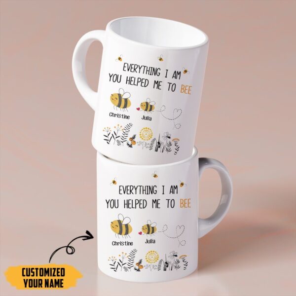 Gearhumans Gearhuman 3D You Helped Me To Bee Mothers Day Gift Custom Name Mug GW24036 Mug