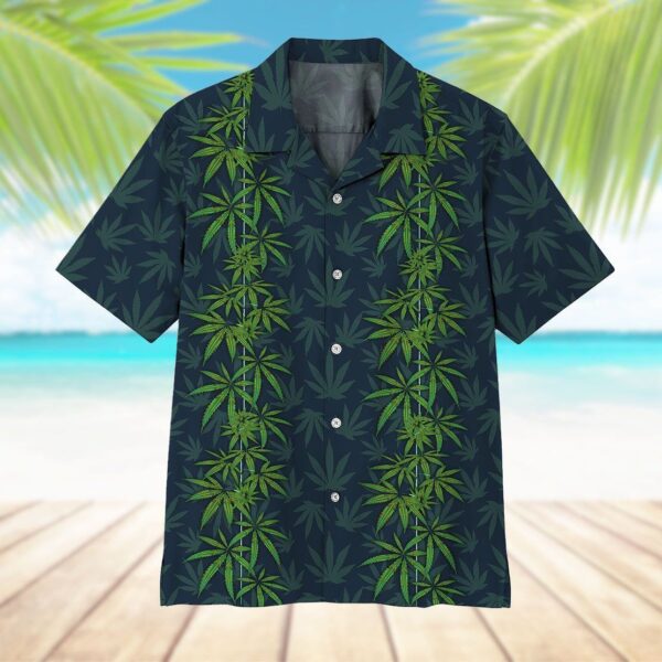Gearhumans Gearhumsn 3D Cannabis Leaves Hawaii Shirt ZK1305219 Hawai Shirt 