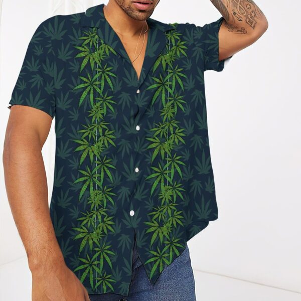 Gearhumans Gearhumsn 3D Cannabis Leaves Hawaii Shirt ZK1305219 Hawai Shirt 