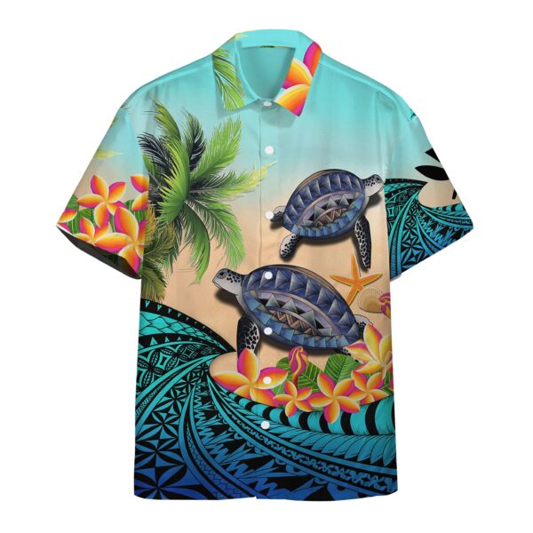 Gearhumans 3D Turtle Coconut Hawaii Shirt