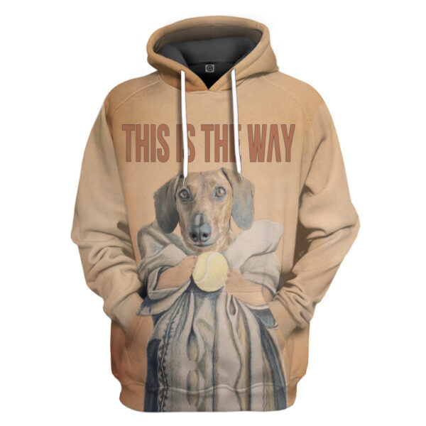 Gearhumans 3D Dog Baby Yoda Custom Tshirt Hoodie Apparel