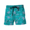 Gearhumans 3D ELV PRL Blue Hawaii Short