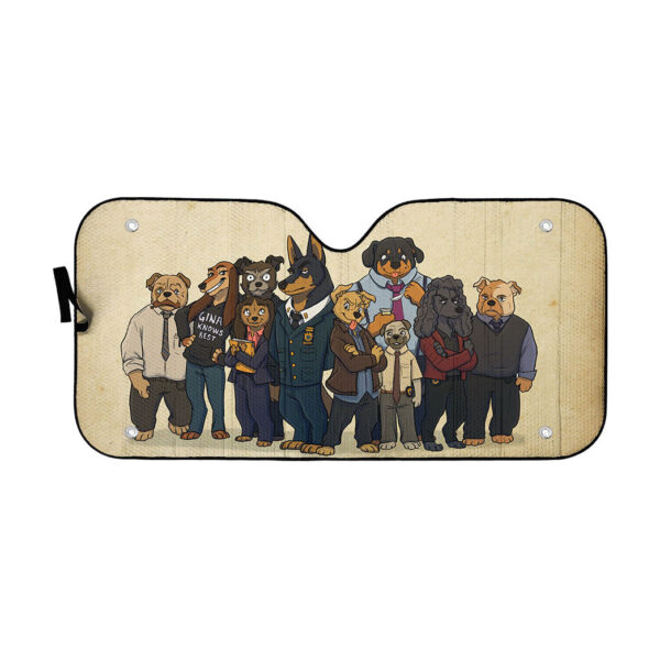 Gearhumans 3D B99 Dogs Auto Sunshade
