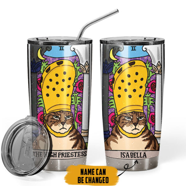 Gearhumans 3D Crocs Cat The High Priestess Tarot Custom Name Tumbler
