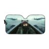 Custom Car Auto Sunshade Top Cat Top Gun MV-DT0201201 Auto Sunshade 57''x27.5''
