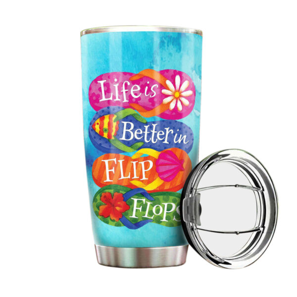 Gearhumans Flip Flops And Beach - Tumbler Cup