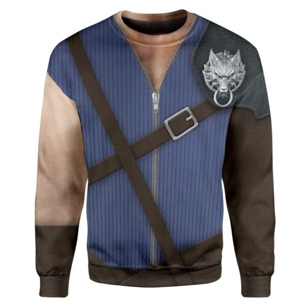 Cosplay Cloud Strife Final Fantasy Custom T-Shirts Hoodies Apparel CO-TA2712194 3D Custom Fleece Hoodies Long Sleeve S