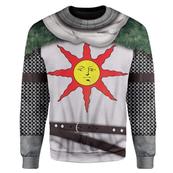 Cosplay Dark Souls Solaire Of Astora Custom T-Shirts Hoodies Apparel T01021 3D Custom Fleece Hoodies Long Sleeve S
