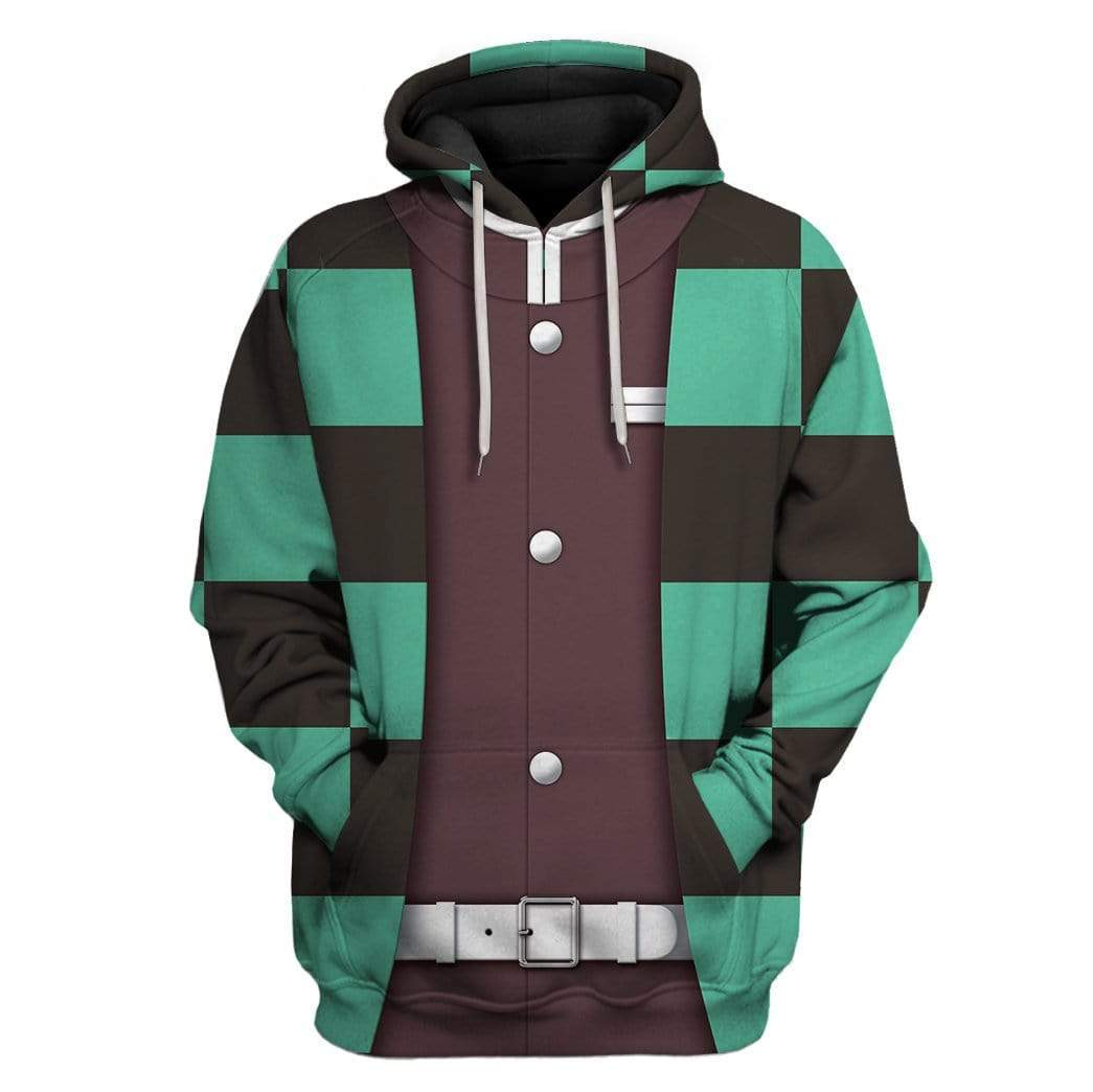Cosplay Demon Slayer Tanjiro Custom T-Shirts Hoodies Apparel CO-TA0602202 3D Custom Fleece Hoodies Hoodie S
