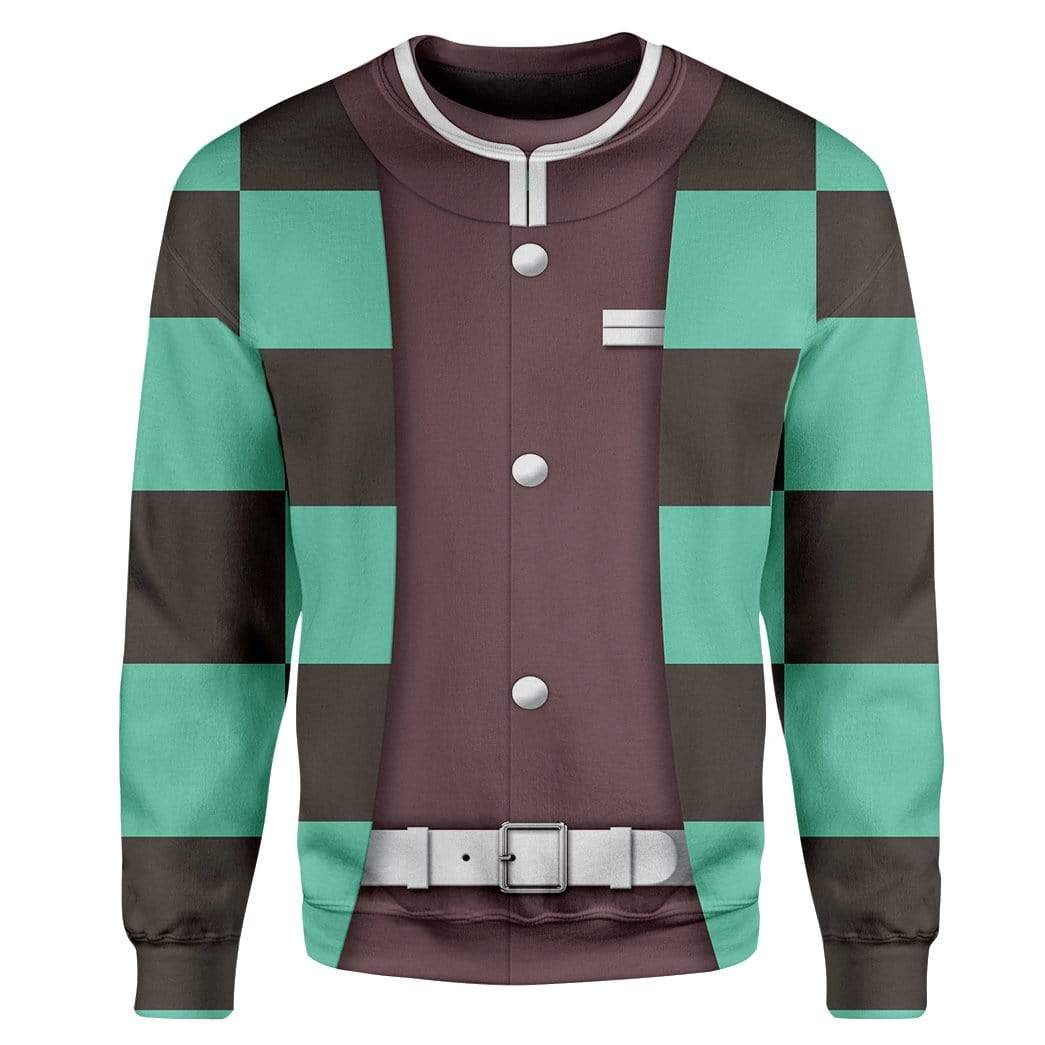 Cosplay Demon Slayer Tanjiro Custom T-Shirts Hoodies Apparel CO-TA0602202 3D Custom Fleece Hoodies Long Sleeve S