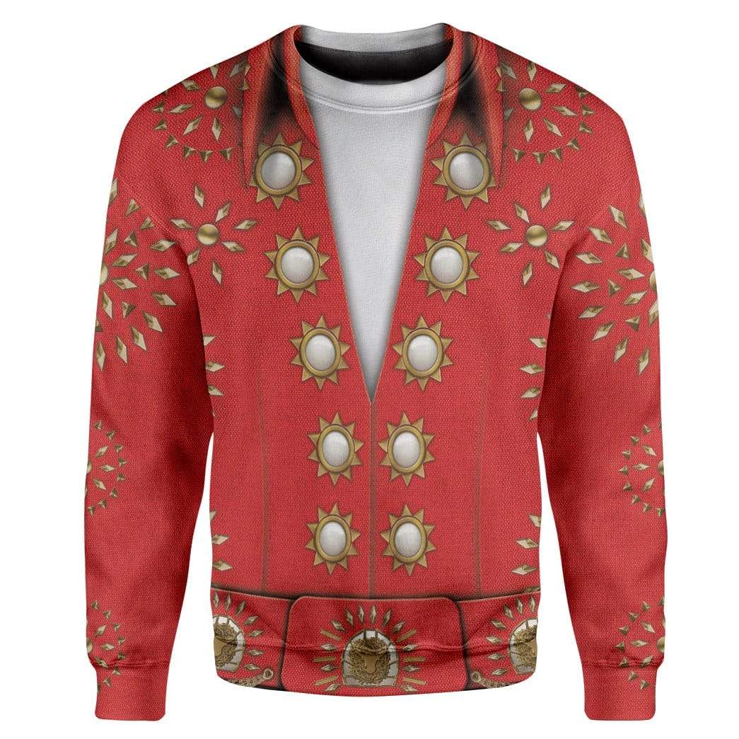 Cosplay Elvis Burning Love Custom T-Shirts Hoodies Apparel CO-QM3001203 3D Custom Fleece Hoodies Long Sleeve S