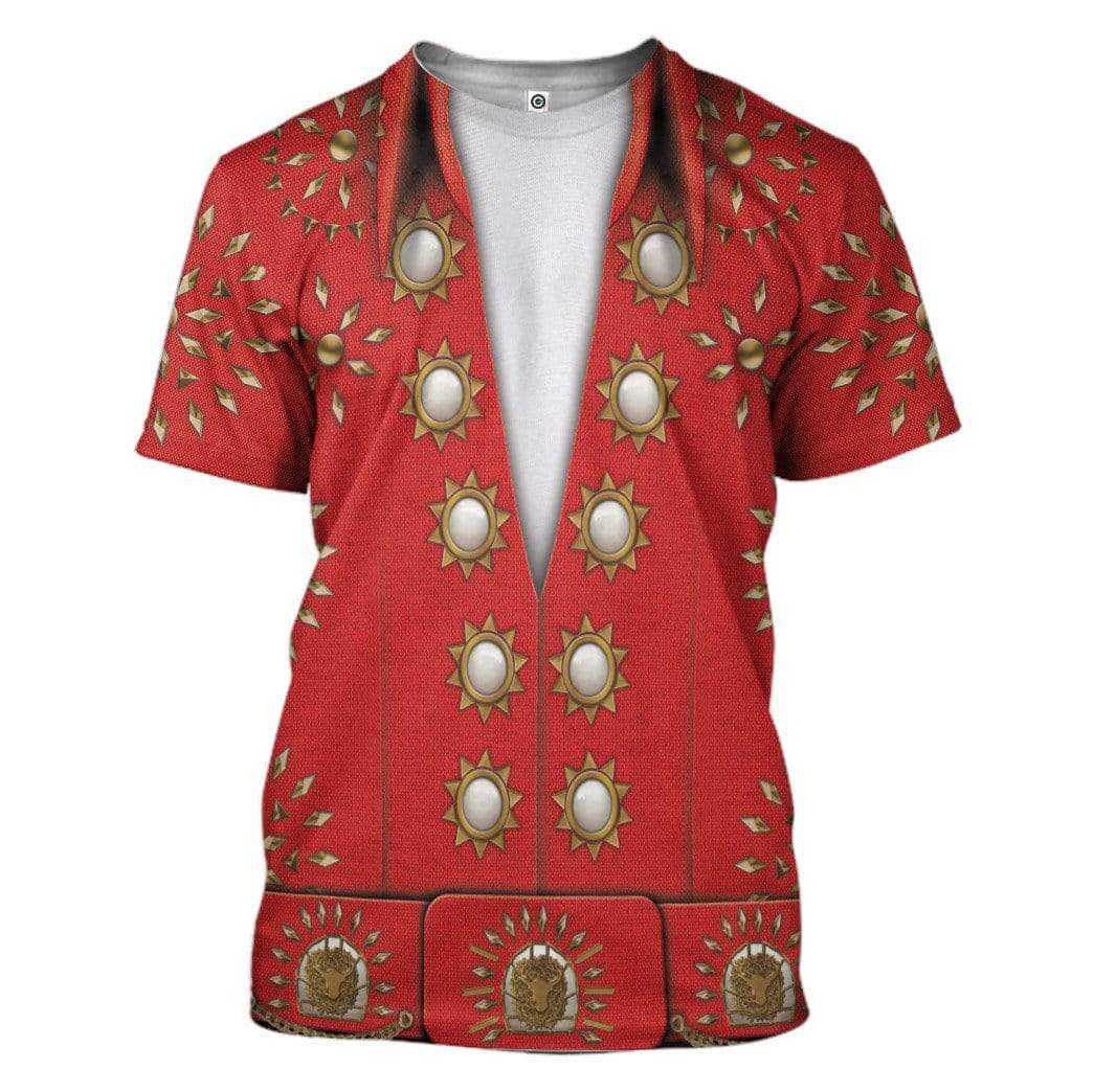 Cosplay Elvis Burning Love Custom T-Shirts Hoodies Apparel CO-QM3001203 3D Custom Fleece Hoodies T-Shirt S
