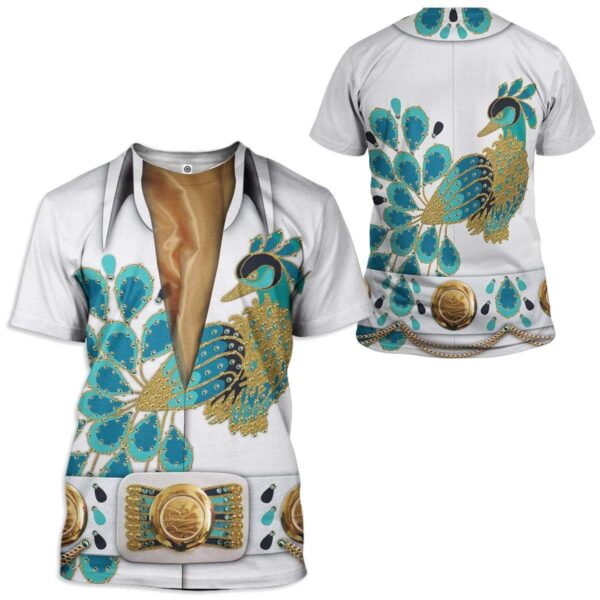 Cosplay Elvis Peacock Custom T-Shirts Hoodies Apparel CO-QM3001205 3D Custom Fleece Hoodies