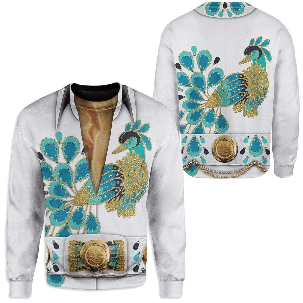Cosplay Elvis Peacock Custom T-Shirts Hoodies Apparel CO-QM3001205 3D Custom Fleece Hoodies