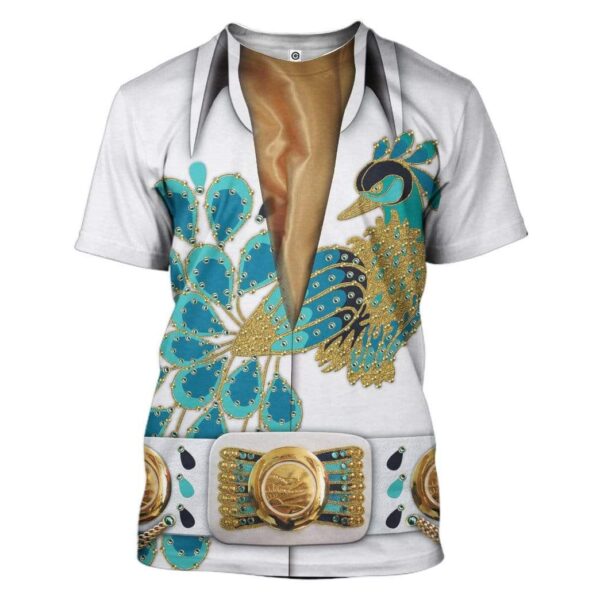Cosplay Elvis Peacock Custom T-Shirts Hoodies Apparel CO-QM3001205 3D Custom Fleece Hoodies T-Shirt S