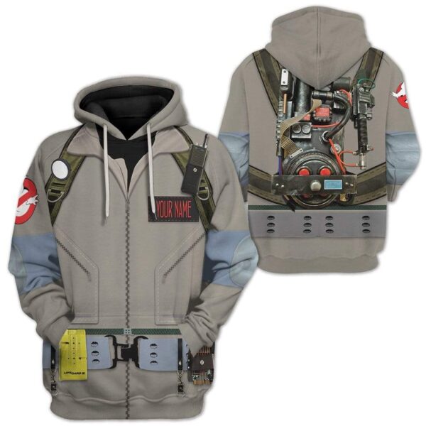 Cosplay Ghostbusters Custom Name T-Shirts Hoodies Apparel T10121 3D Custom Fleece Hoodies