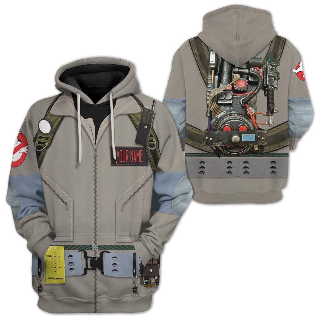 Cosplay Ghostbusters Custom Name T-Shirts Hoodies Apparel T10121 3D Custom Fleece Hoodies