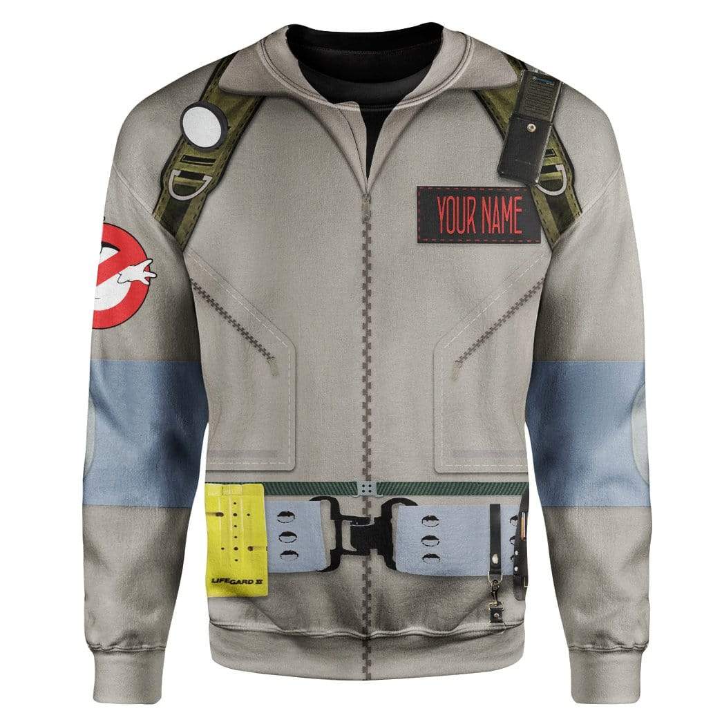 Cosplay Ghostbusters Custom Name T-Shirts Hoodies Apparel T10121 3D Custom Fleece Hoodies Long Sleeve S