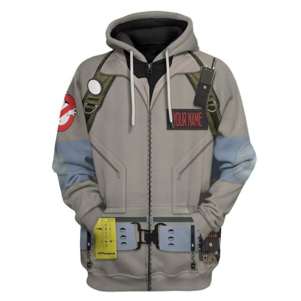 Cosplay Ghostbusters Custom Name T-Shirts Hoodies Apparel T10121 3D Custom Fleece Hoodies Zip Hoodie S