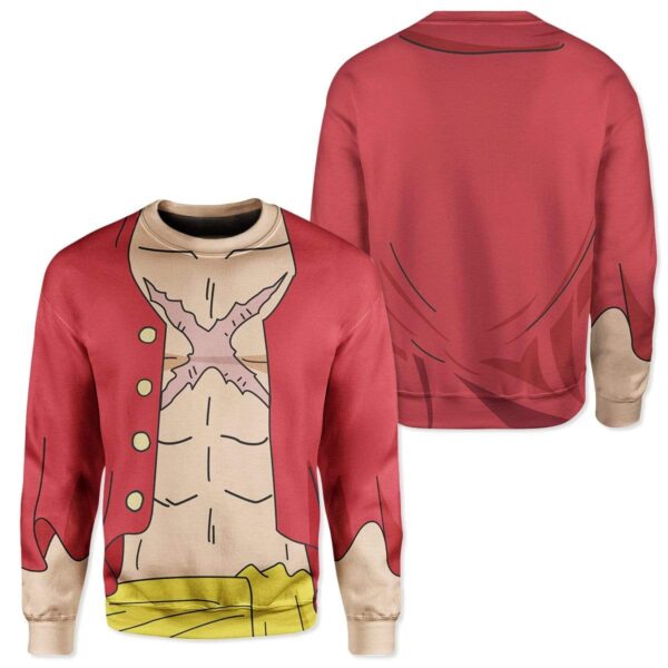 Cosplay Luffy One Piece Custom T-Shirts Hoodies Apparel CO-AT2612191 3D Custom Fleece Hoodies