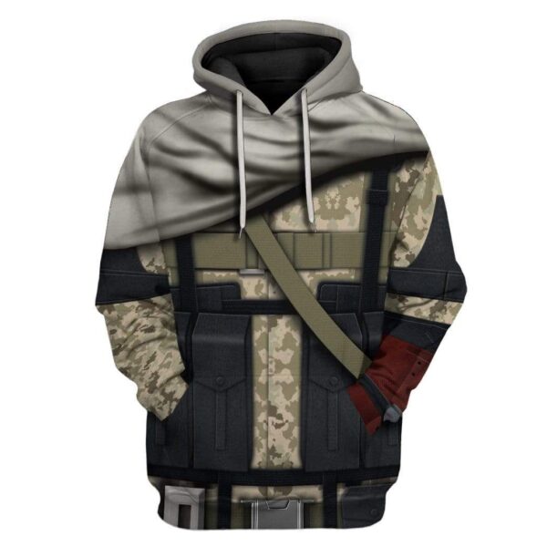 Cosplay Metal Gear Big Boss Venom Snake Custom T-Shirts Hoodies Apparel CO-DT2712191 3D Custom Fleece Hoodies Hoodie S 