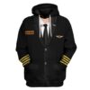 Cosplay Pilot Custom Name T-Shirts Hoodies Apparel CO-AT0601205 3D Custom Fleece Hoodies Hoodie S