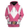 Cosplay Pink Power Ranger Custom T-Shirts Hoodies Apparel H01025 3D Custom Fleece Hoodies Hoodie S