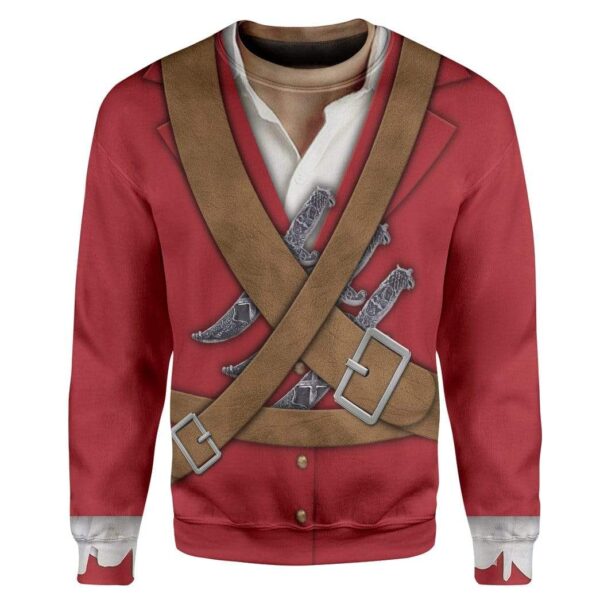 Cosplay Pirate Blackbeard Edward Teach Custom T-Shirts Hoodies Apparel CO-TA0701204 3D Custom Fleece Hoodies Long Sleeve S