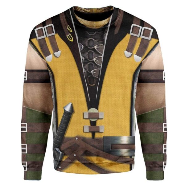 Cosplay Scorpion Mortal Kombat Custom T-Shirts Hoodies Apparel CO-TA0301205 3D Custom Fleece Hoodies Long Sleeve S