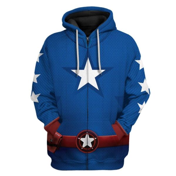 Cosplay Stargirl Custom T-Shirts Hoodies Apparel CO-AT1112191 3D Custom Fleece Hoodies Zip Hoodie S