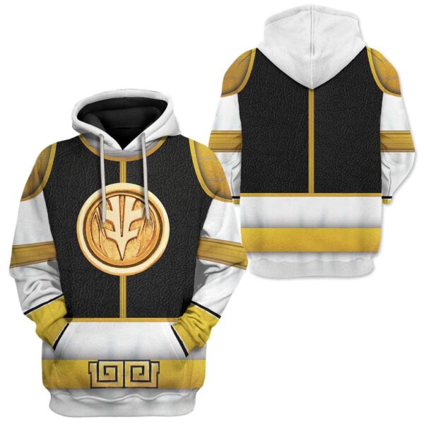 Cosplay White Ranger Custom T-Shirts Hoodies Apparel H15012 3D Custom Fleece Hoodies 