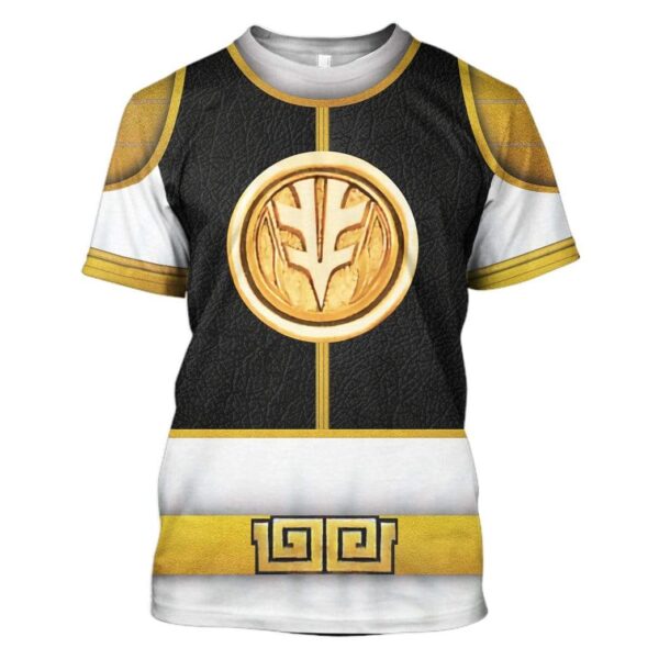Cosplay White Ranger Custom T-Shirts Hoodies Apparel H15012 3D Custom Fleece Hoodies T-Shirt S 