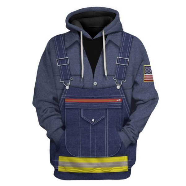 Cosplay Workman Mining Custom T-Shirts Hoodies Apparel CO-QM1001205 3D Custom Fleece Hoodies Hoodie S 