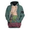 Cosplay Zoro One Piece Custom T-Shirts Hoodies Apparel CO-AT2612192 3D Custom Fleece Hoodies Hoodie S