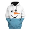 Cozy Christmas Snowman Face Custom T-Shirts Hoodies Apparel HD-AT0412191 3D Custom Fleece Hoodies Hoodie S