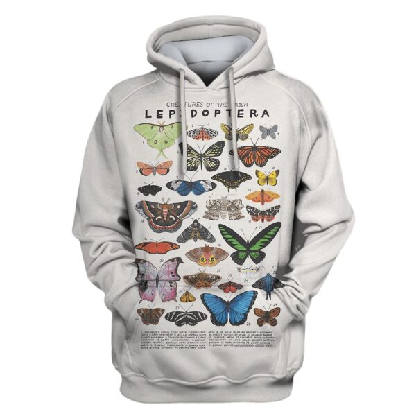 Creatures Of The Order Lepidoptera Custom T-shirt - Hoodies Apparel HD-GH110518 3D Custom Fleece Hoodies Hoodie S 