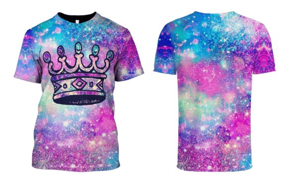 Crown Galaxy Hoodies T-Shirt Apparel GL101103 3D Custom Fleece Hoodies